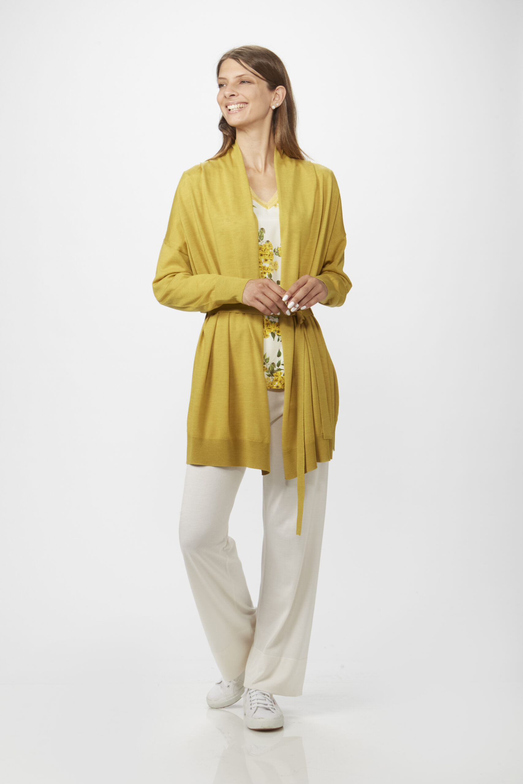 Cardigan Rasato con Coulisse