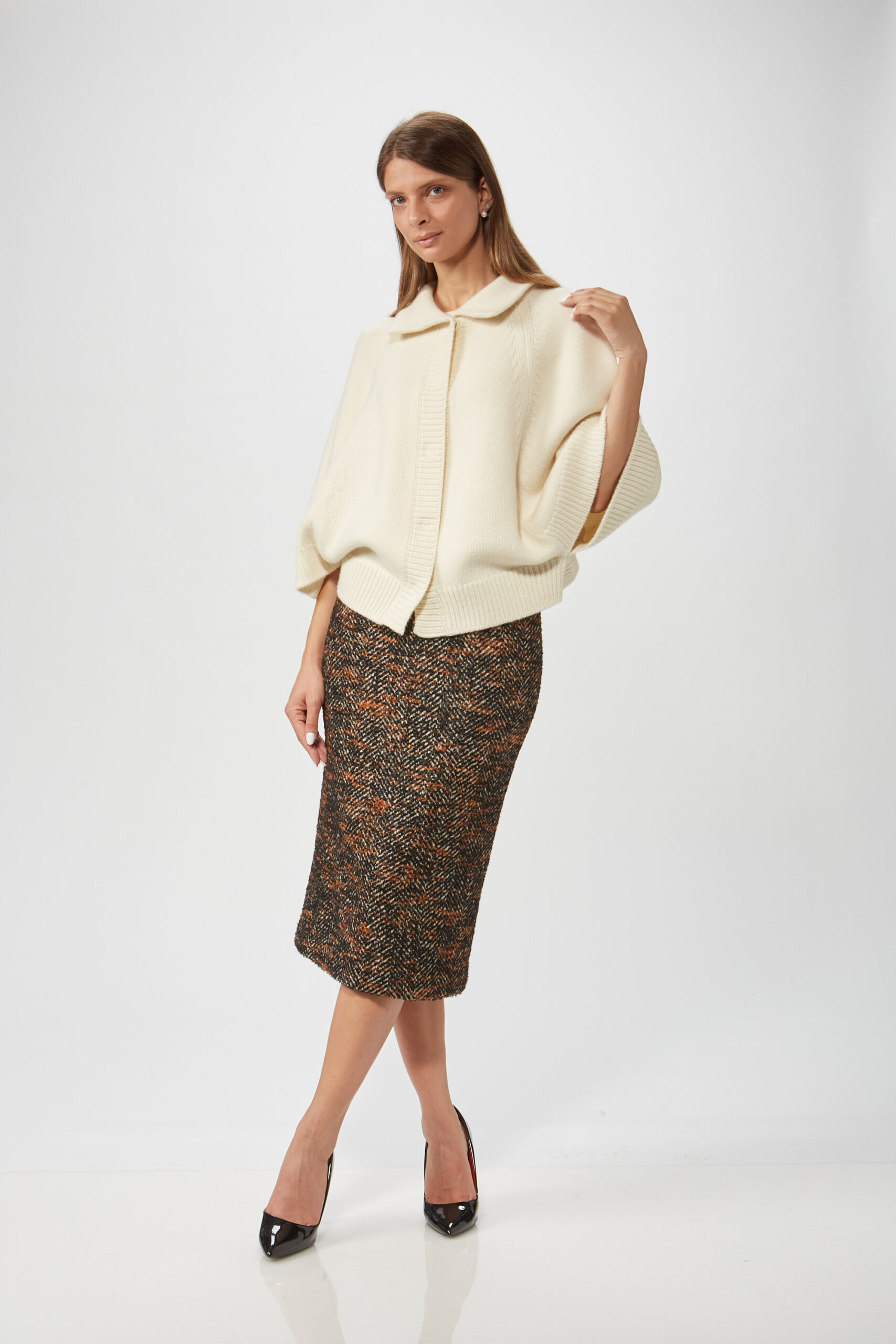 Gonna Matita Tweed in Lana